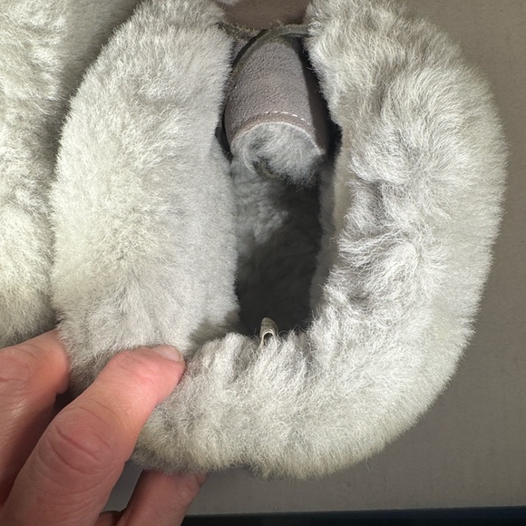 Emu of Australia Anthropologie Suede Sherling Slippers Moccasins Boots Women’s 9 - Picture 5 of 16